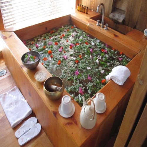 Hot Stone Bath In Bhutan